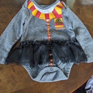 Harry Potter girls witch/wizard costume onesie fits 3 months